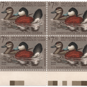U.S. Federal Duck Stamp Plate Block MNH Scott RW48 CV $50
