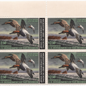 U.S. Federal Duck Stamp Plate Block MNH Scott RW49 CV $60