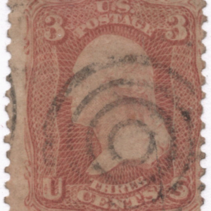 U.S. Scot 65 Pale Brown Red used no grill bullseye cancel CV $6