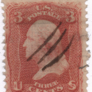 U.S. Scott 94 F grill color rust pink CV $13