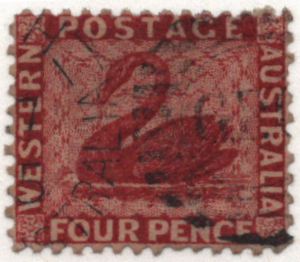 Western Australia Four Pence Scott 47 w/thin CV $60
