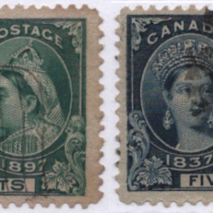 1897 Canada Scott 52 & 54CV $60