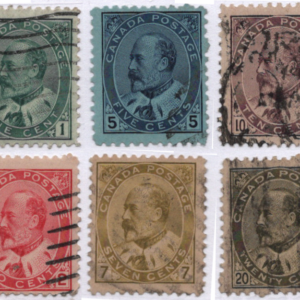 1903-08 Canada Scott 89-94 CV $66
