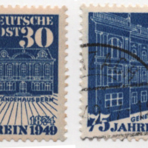 1949 Germany Heinrich von Stephan M&U 2 for 1 Scott 669 CV $35