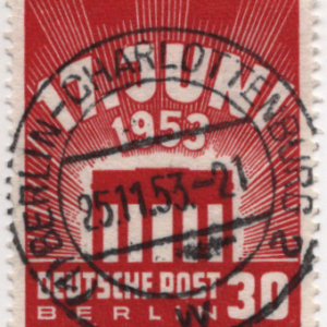 1953 Germany Strike of East German Workers 6/17/53 Scott 9N100 CV $25