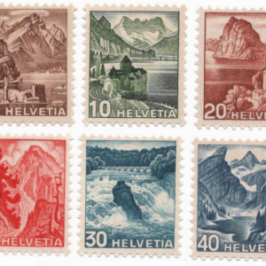 1948 Switzerland mnh Scott 316-321 CV $43