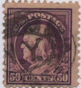1912 U.S. 50¢ Violet Scott 422 CV $25