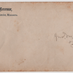 1873 1￠ Brown Treasury Stamp On Cover Scott O72 CV $100