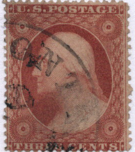1855 U.S. used Scott 11CV $17.50