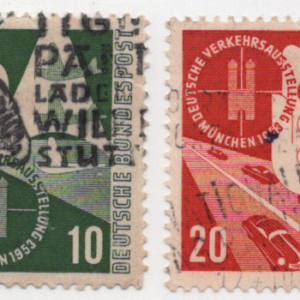 1953 Germany Transportation Scott 698-701 CV $32
